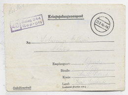 GERMANY FORMULE STALAG LETTRE COVER 25.8.1944 TO  OTAGO NEW ZEALAND - Lettres & Documents