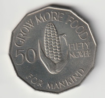 ZAMBIA 1969: 50 Cents, FAO, KM 14 - Zambia