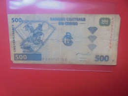 CONGO 500 FRANCS 2002 Circuler (B.33) - Demokratische Republik Kongo & Zaire