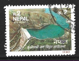 NEPAL. N°394 Oblitéré De 1982. Barrage. - Agua