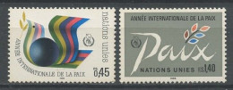 NU Genève 1986 N° 145/146 ** Neufs  MNH  Superbes C 4.30 € Oiseau Bird Colombe Année Internationale De La Paix Pax - Ongebruikt