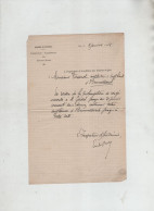 Académie Hautes Alpes Vasserot Instituteur 1905 Brunissard Gérard Prolongation De Congé - Diplômes & Bulletins Scolaires