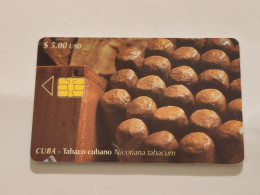 CUBA-(CU-ETE-0162B)-Tabaco Cubano-(32)-($5.00)-(0006156703)-used Card+1card Prepiad Free - Cuba