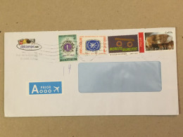 Belgie Belgique Used Letter Stamp On Cover Priority Lions Club International Tourist Year 1967 Calcium Carbonate 2015 - 2013-... Koning Filip