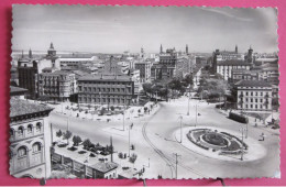 Visuel Pas Très Courant - Espagne - Zaragoza - Plaza De D. Basilio Paraiso Y Paseo Independencia - 1955 - Zaragoza