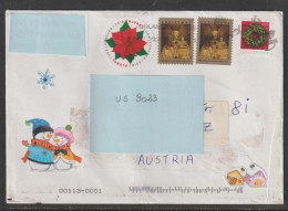 2021 - USA - Brief/Bedarfsbeleg, Gelaufen V. Umatilla/Florida N. Linz/Austria - S. Scan  (us 9023) - Lettres & Documents