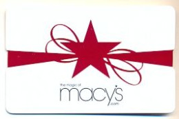 Macy's, U.S.A., Carte Cadeau Pour Collection, Sans Valeur # Macys-77 - Gift And Loyalty Cards