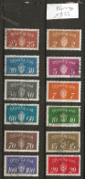 Timbre Norvege 3 Neuf Et 9 Oblitéré Serie Complete Année 1933 - Oblitérés