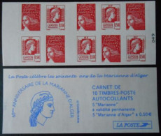 Carnet Marianne Luquet Et Alger 1512 Les Soixante Ans De La Marianne D'Alger - Postzegelboekjes