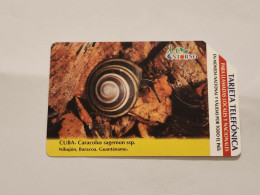 CUBA-(CU-ETE-URM-022)-Caracolus Sagemon Ssp-URMET-(45)-(5.00 Pesos)-(502149651)-used Card+1card Prepiad Free - Cuba