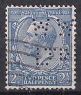 Grande Bretagne - 1911 - 1935 -  George  V  -  Y&T N °  143  Perforé  W  W  /  D  D - Perfins