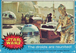 RARE / 1977 STAR WARS - Topps Original Blue Series 1 Carte # 12 - Star Wars