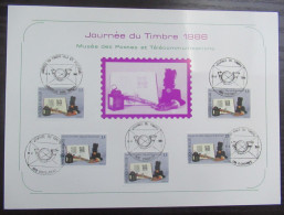 2210 'Journée Du Timbre' Met Alle Eerstedagafstempelingen - Commemorative Documents