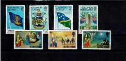 SOLOMON ISLANDS 1975/1978 - CHRISTMAS & INDEPENDENCE - CPL. SET - MINT MNH NEUF NEU NUEVO - Iles Salomon (...-1978)