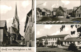 72498635 Doernigheim Kirche Dorfpartie Schule Doernigheim - Maintal