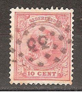 NVPH Nederland Netherlands Pays Bas Niederlande Holanda 37 CANCEL EINDHOVEN Puntstempel 33 ; Wilhelmina 1891 ZELDZAAM - Used Stamps