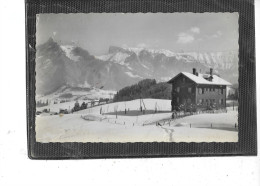 Europe-Suisse-MONTBARRY-( Fribourg)-Une Vue Du " CHALET De L'Entr'aide  Ouvriére " Sous La Neige - Le Pâquier