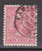 NVPH Nederland Netherlands Pays Bas Niederlande Holanda 37 CANCEL KAMPEN Kleinrond ; Wilhelmina 1891 - Usati