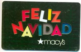 Macy's, U.S.A., Carte Cadeau Pour Collection, Sans Valeur # Macys-113 - Cartes De Fidélité Et Cadeau