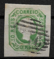 PORTUGAL 1855 D. PEDRO V 50R USED ( (NP#70-P16-L4) - Oblitérés