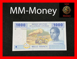 Central African States  "U"  Cameroun 1.000 1000 Francs 2002  P. 207 U  *paper Note*  UNC - Zentralafrikanische Staaten