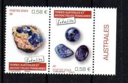 TAAF - FSAT - 2024 - MINERAUX - MINERALS - MINERALIEN - SODALITE - - Neufs