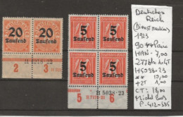 TIMBRE D ALLEMAGNE DEUTSCHES REICH 1923 (DIENSTMARKEN)  Nr VOIR SUR PAPIER AVEC TIMBRES COTE 75.50 € - 1922-1923 Emissions Locales