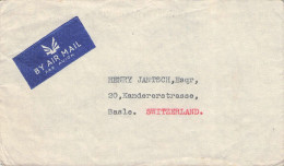 INDIA - AIRMAIL BOMBAY - SUISSE  / 5270 - 1936-47 Roi Georges VI