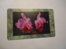 CZECH  USED  CARDS  FLOWERS PLANTS  ORHIDS - Bloemen