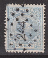 NVPH Nederland Netherlands Pays Bas Holanda 35 CANCEL UITHUIZEN Puntstempel 244 ; Wilhelmina 1891 ZELDZAAM - Gebraucht