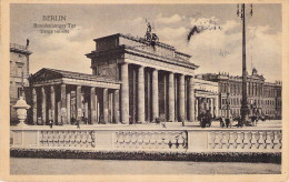 Berlin - Brandenburger Tor - Tiergartenseite Gel.1920 - Porte De Brandebourg