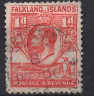 FALKLAND ISLANDS/1929-31/USED/SC#55/ KING GEORGE V /KGV/ 1p SCARLET - Maldive (...-1965)