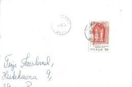 Norway 1974  Cover  With Mi 683 Magnus Lagabøter, Cancelled Grøtavær 30.10.74 - Covers & Documents
