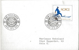 Norway 1975 Cover Special Cancellation NM-Stor Bakke  Skui 16.2.75   On Mi 696 - Lettres & Documents