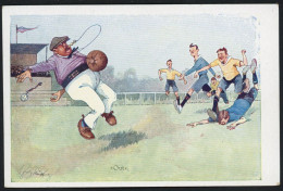 Carte Illustrateur Fritz Schoenpflug - Football - Out - Edit. B.K.W.I. 228-5 - Voir Scans - Schoenpflug, Fritz