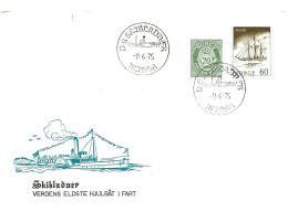 Norway 1975 Spwcial Cover With Special  Cancellation "Skiblander Mjøsa "  Cancelled On Mi 549  -   8.6.75 - Brieven En Documenten