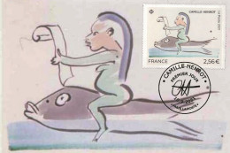 FRANCE 2021 - Art Camille Henrot Carte Maximum - 2020-…