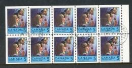 Canada USED 1969 Booklet Pane "Christmas-Children Praying" - Gebruikt