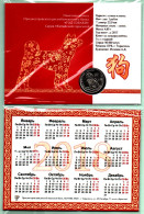 Moldova Moldavia Transnistria Blister 2017  Coins 1 Ruв Chinese Horoscope "YEAR OF THE DOG" UNC - Moldova