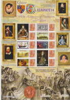 Great Britain 2009 Queen Elizabeth 450th Anniversary Smilers Sheet W/Ten 1st Stamps MNH/**. Postal Weight 0,150  - Persoonlijke Postzegels