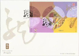 2024 MACAO/MACAU YEAR OF THE DRAGON MS FDC - FDC