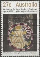 AUSTRALIA 1982 Opening Of Australian National Gallery - 27c Yirawala Bark Painting FU - Used Stamps