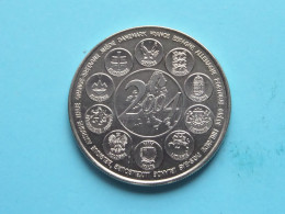 2004 > L'EUROPE DES XXV - 2004 ( Voir / See Scan ) +/- 31 Gr. / 4 Cm. ( Cu/Ni ) - Pièces écrasées (Elongated Coins)