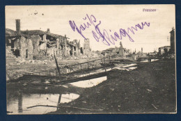 55. Fresnes. Ruines Et Statue Du Général Magueritte. Feldpost Camouflé. 54.Inf.-Div. Artillerie-Munitions-Kolonne I.1917 - Vigneulles Les Hattonchatel