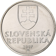 Slovaquie, 5 Koruna, 2007, Kremnica, Nickel Plaqué Acier, SPL+, KM:14 - Slovaquie