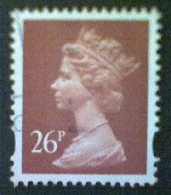 Great Britain, Scott #MH215, Used(o), 1996 Machin: Queen Elizabeth II, 26p, Rust - Série 'Machin'