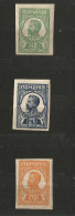 3 Timbres Stamps Romania Roumanie 1917  Ferdinand  25 , 40 , 50 Bani  Neufs Charnières * - Unused Stamps