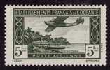OCEANIE   1944    Aerien  N °14   Neuf  X (avec Trace De Char..) - Airmail