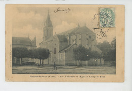 NEUVILLE EN POITOU - NEUVILLE DE POITOU - Vue D'ensemble De L'Eglise Et Champ De Foire - Neuville En Poitou