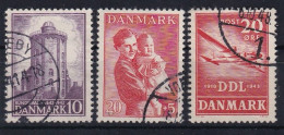 DENMARK 1942/43 - Canceled - Mi 278-280 - Oblitérés